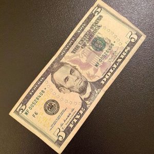 fake 5 dollars for sale